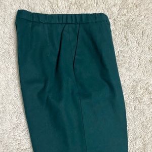 Pendleton pants women size 12 100% wool green color wide leg pants
